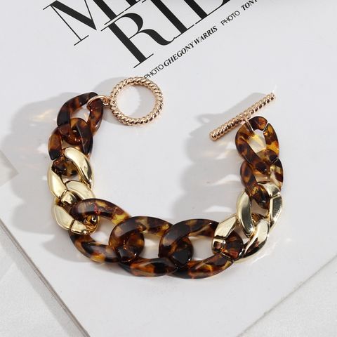 1 Piece Simple Style Color Block Resin Women's Bracelets