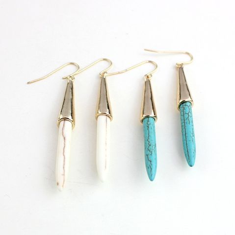 1 Pair Vacation Color Block Alloy Turquoise Women's Drop Earrings