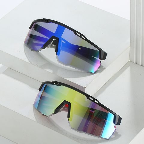 Sports Geometric Pc Special-shaped Mirror Full Frame Sports Sunglasses