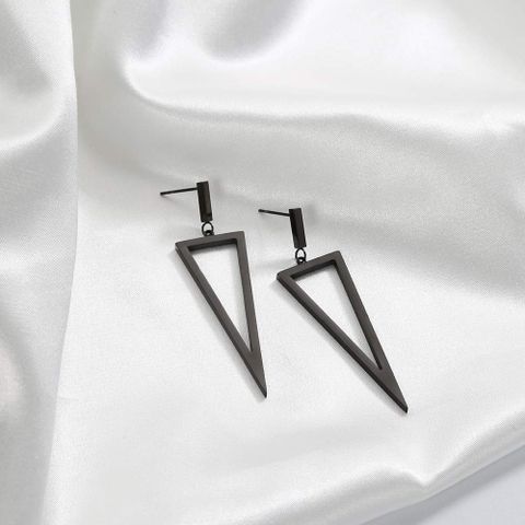 Wholesale Jewelry 1 Pair Punk Triangle Metal Earrings