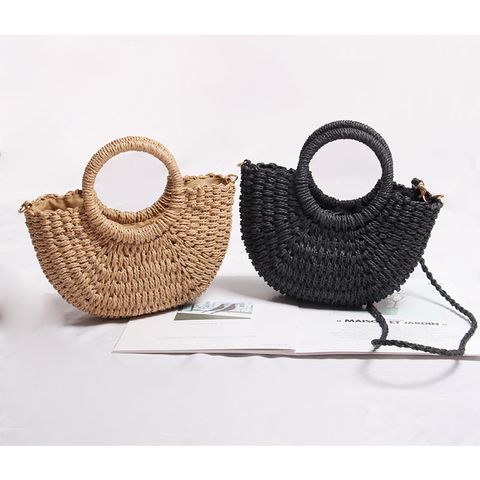 Women's Spring&summer Straw Beach Shoulder Bag Handbag Straw Bag