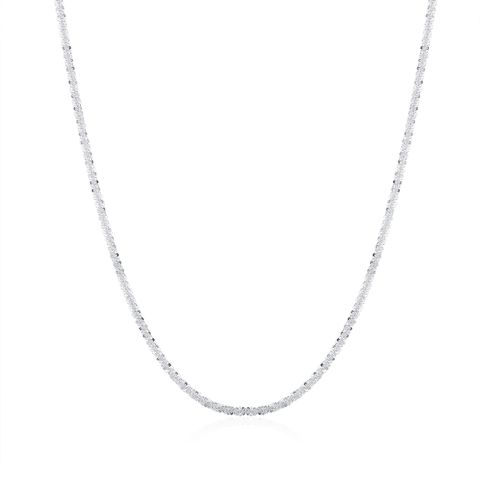 Simple Style Solid Color Sterling Silver Plating Silver Plated Necklace