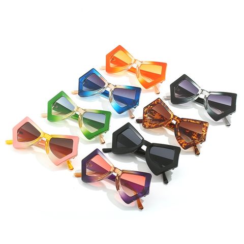 Streetwear Gradient Color Ac Butterfly Frame Full Frame Women's Sunglasses