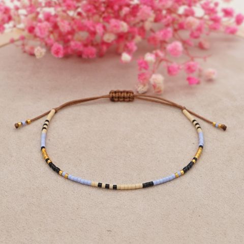 Style Simple Rond Perle De Rocaille Corde De Gros Bracelets