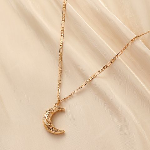 1 Piece Fashion Moon Alloy Plating Three-dimensional Women's Pendant Necklace