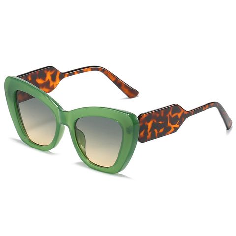 Retro Geometric Ac Cat Eye Full Frame Men's Sunglasses