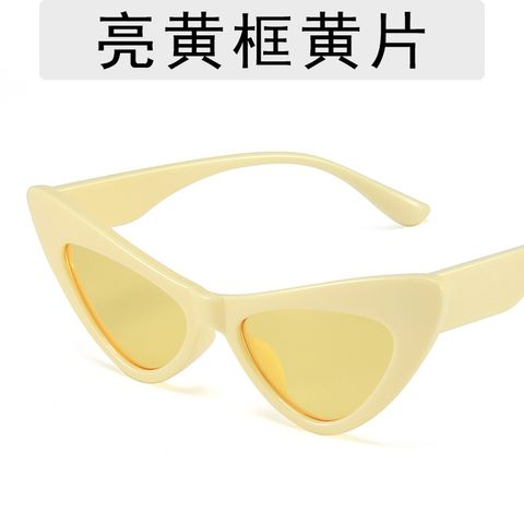 Retro Geometric Ac Cat Eye Full Frame Women's Sunglasses