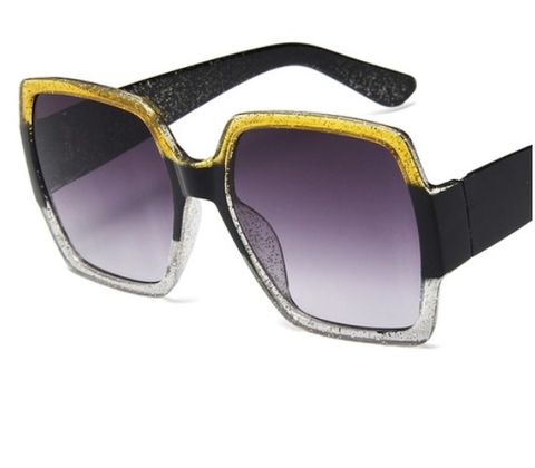 Retro Geometric Ac Square Full Frame Women's Sunglasses