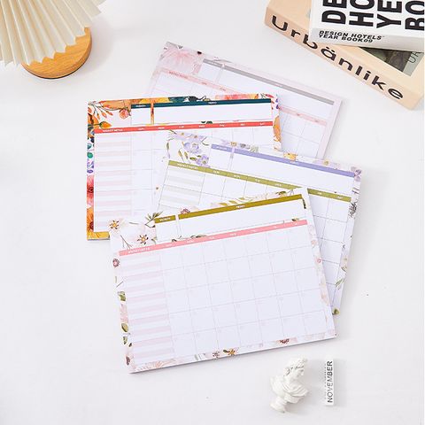 New Product Desk Calendar English Version Self-filling Planner Tearable Note Book Memo