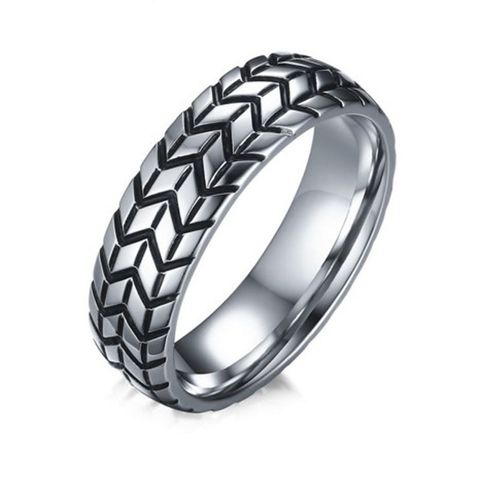 Wholesale Hip-hop Geometric Titanium Steel Rings