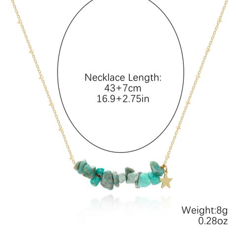 Cute Irregular Star Stone Wholesale Pendant Necklace