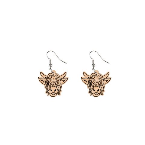 Wholesale Jewelry 1 Pair Cartoon Style Flower Wood Earrings