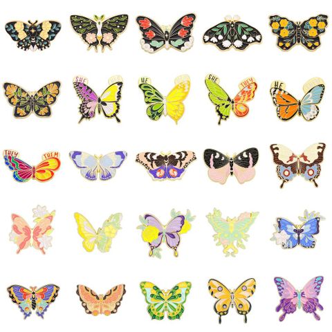 Fairy Style Original Design Cowboy Style Butterfly Alloy Stoving Varnish Plating Women's Brooches