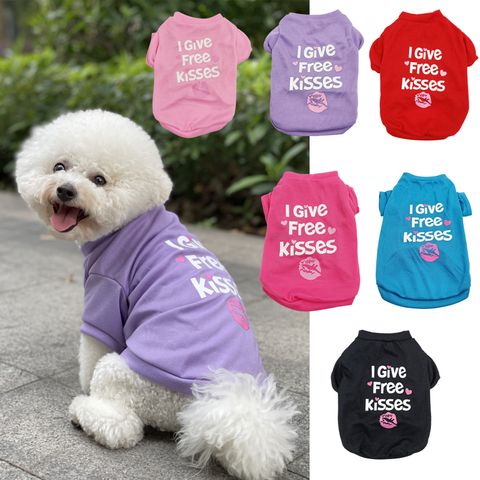 Pet Supplies Pet Clothes Dog Clothing Spring-summer New Type Pet Dog Clothes Vest T-shirt