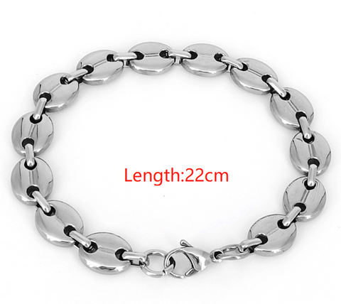 Fashion Titanium Steel No Inlaid Men'S Bracelets