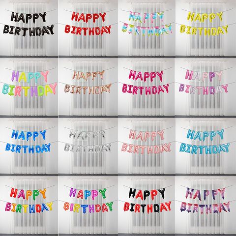 Birthday Letter Aluminum Film Party Balloons