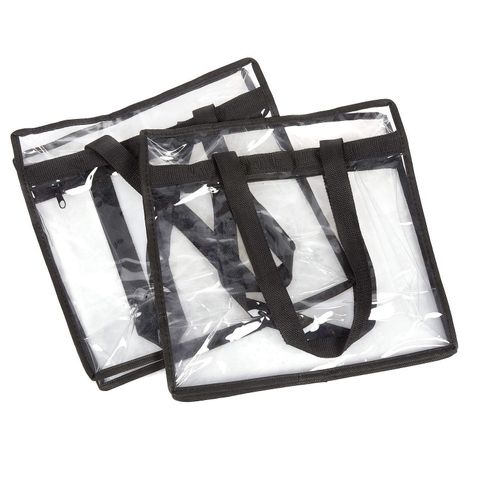 Unisex Basic Solid Color Pvc Shopping Bags