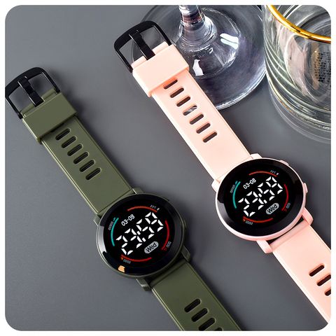 Business Commute Solid Color Hook Electronic Men's Watches