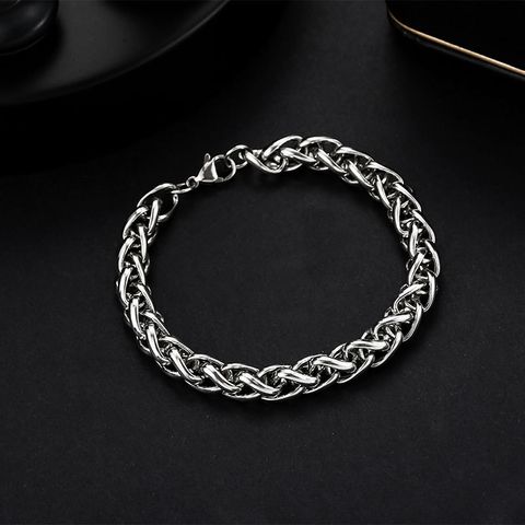 Hip-hop Geometric Stainless Steel Chain Men's Bracelets