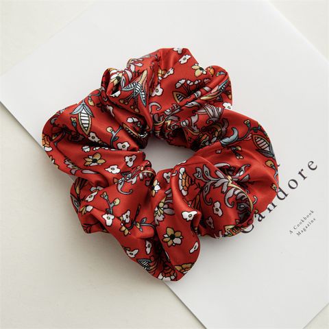 Simple Style Solid Color Cloth Handmade Hair Tie