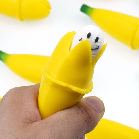 1 Piece Pressure Reduction Toy Banana Plastic Toys