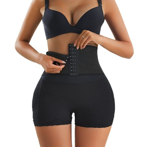 Solid Color Stereotype Waist Support Gather Shaping Underwear