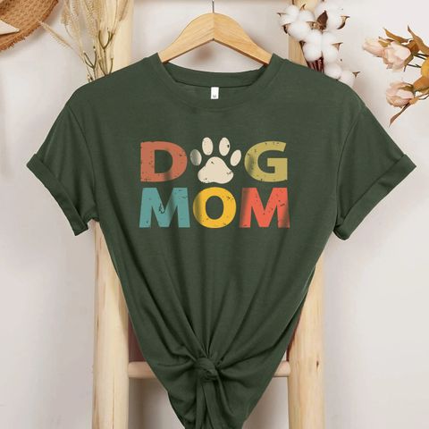 Women's T-shirt Short Sleeve T-shirts Printing Casual Mama Letter