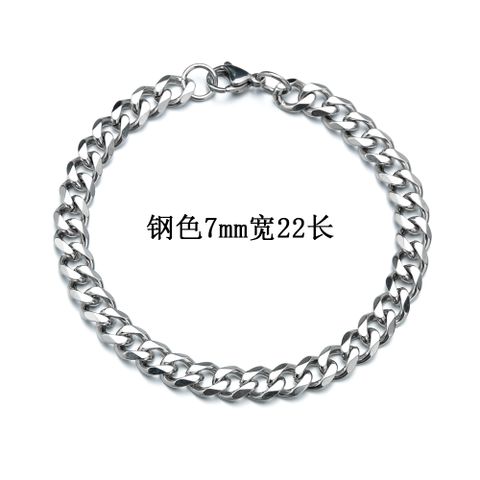 Fashion 667 Stainless Steel Stainless Steel 18K Gold Plated No Inlaid Bracelets In Bulk