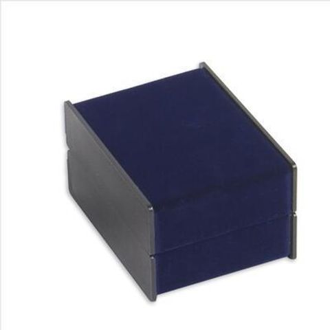 Casual Solid Color Pu Leather Plastic Flannel Jewelry Boxes