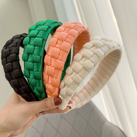 Artistic Solid Color Lingge Cloth Hair Band