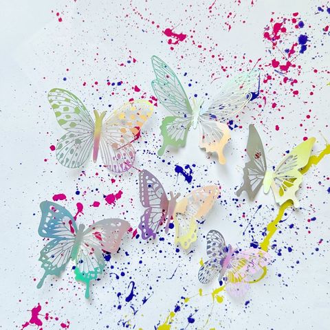 Birthday Butterfly Plastic Decorative Props