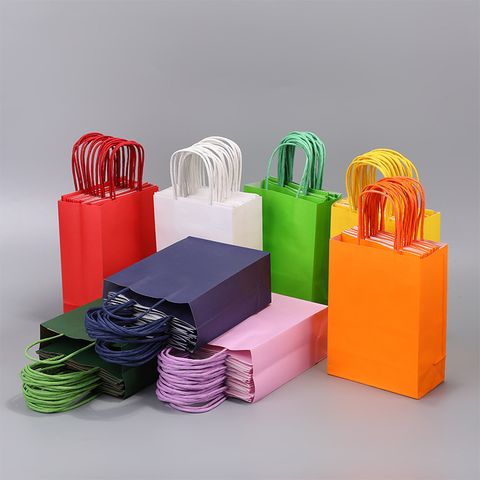 Basic Einfarbig Papier Gruppe Geschenk Taschen