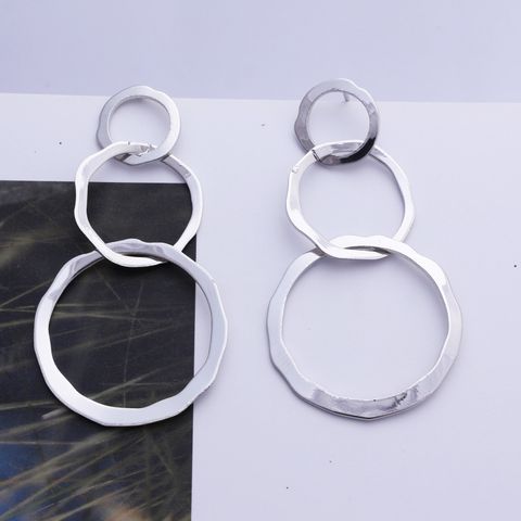 1 Pair Fashion Circle Alloy Plating Women's Drop Earrings