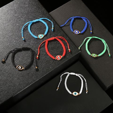 Fashion Eye Alloy Rope Enamel Unisex Bracelets