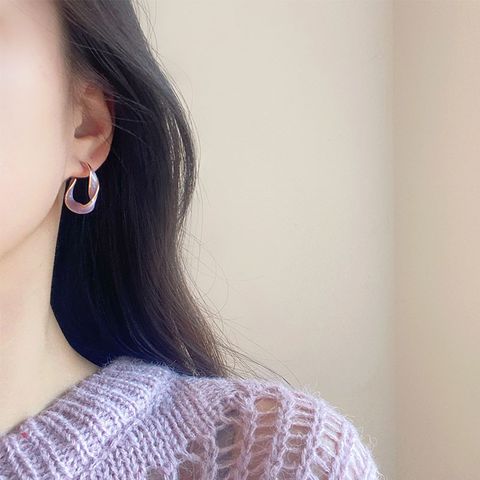 1 Pair Retro Geometric Alloy Enamel Women's Earrings