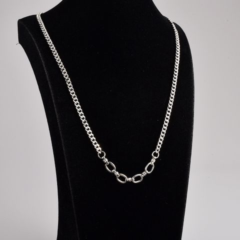 1 Stück Einfacher Stil Einfarbig Titan Stahl Überzug Halskette