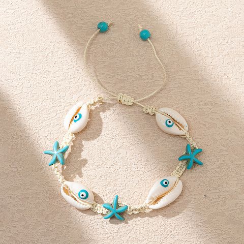 Sweet Devil's Eye Starfish Shell Women's Bracelets
