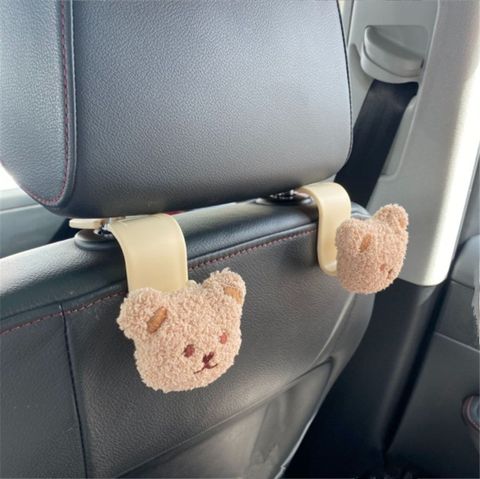 Ins Korean Cartoon Car Hook Cute Bear Car Rear Seat Hook Seat Storage Multifunctional Storage Hook