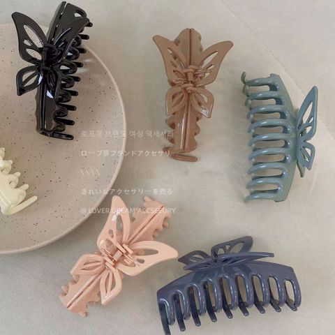 Sweet Butterfly Plastic Resin Hair Claws