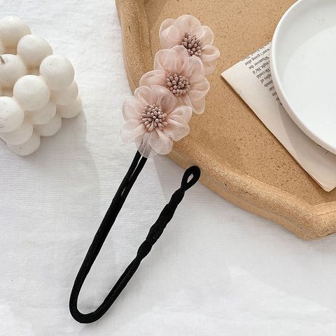 Sweet Flower Cloth Gauze Aluminium Alloy Hair Band