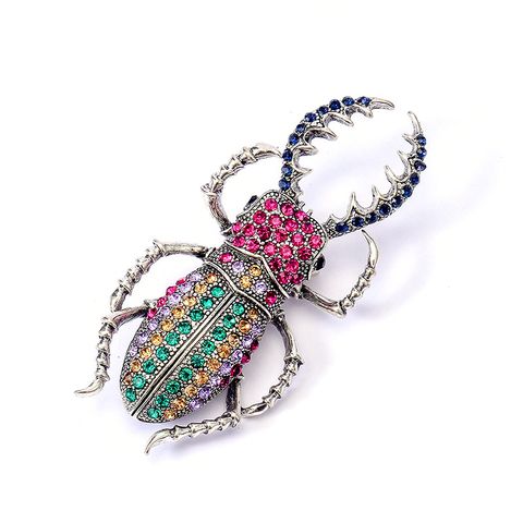 Casual Insect Alloy Plating Inlay Rhinestones Unisex Brooches