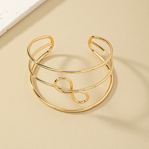 Ins Style Artistic Infinity Lines Alloy Wholesale Bangle