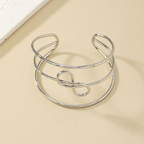 Ins Style Artistic Infinity Lines Alloy Wholesale Bangle