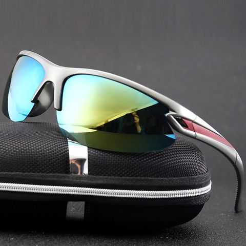 Casual Retro Sports Pc Oval Frame Half Frame Sports Sunglasses