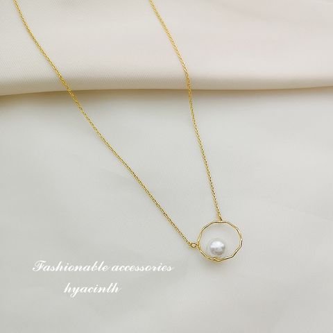 Wholesale Jewelry Simple Style Geometric Alloy 14k Gold Plated Necklace