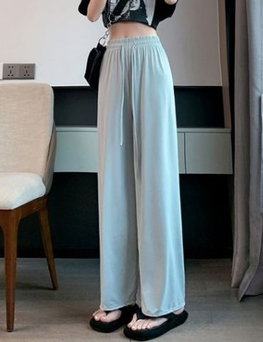 Women's Street Casual Solid Color Full Length Casual Pants Straight Pants