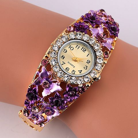Chinoiserie Flower Quartz Women's Watches