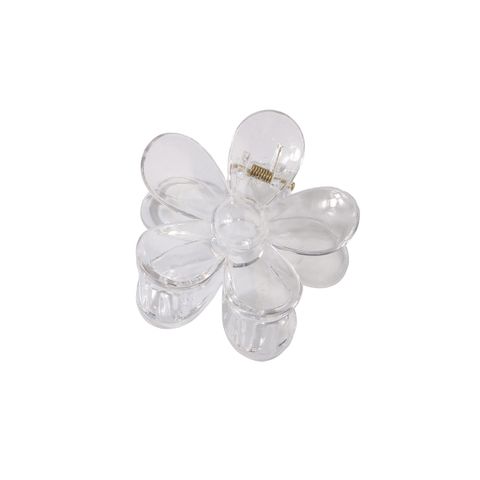 Flower Acrylic Frosted Barrettes Simple Keel Grip Set
