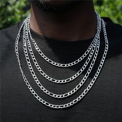 Hip-Hop Solid Color Stainless Steel Plating Unisex Necklace