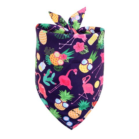 New Daily Casual Polyester Cactus Pattern Dog Scarf Pet